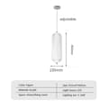 Miniatyrbillede 2 af 2: Nordisk Minimalistisk LED Kranse, Justerbar Højde, Stilfuldt Akryl Design,Varmt lys, C
