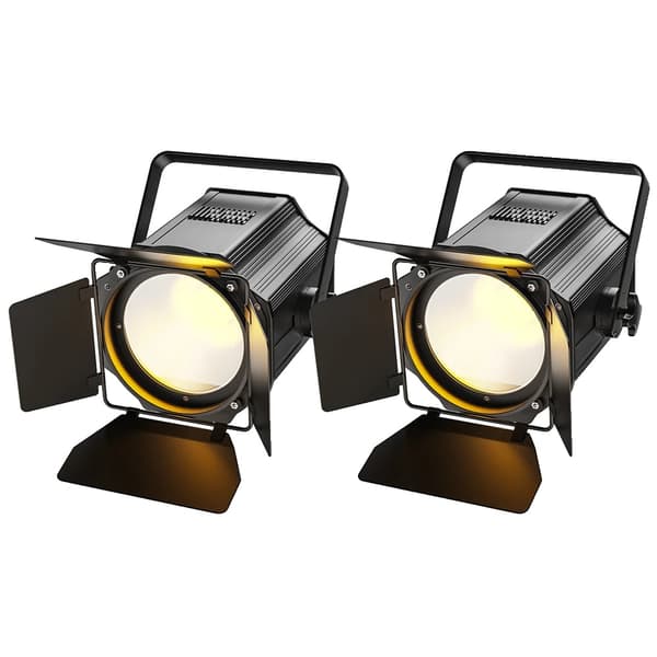 COB 200W Scene Spotlights, DMX512 Kontrol, Energi Effektivt Design,ZQ09012-2Stk, EU-stik