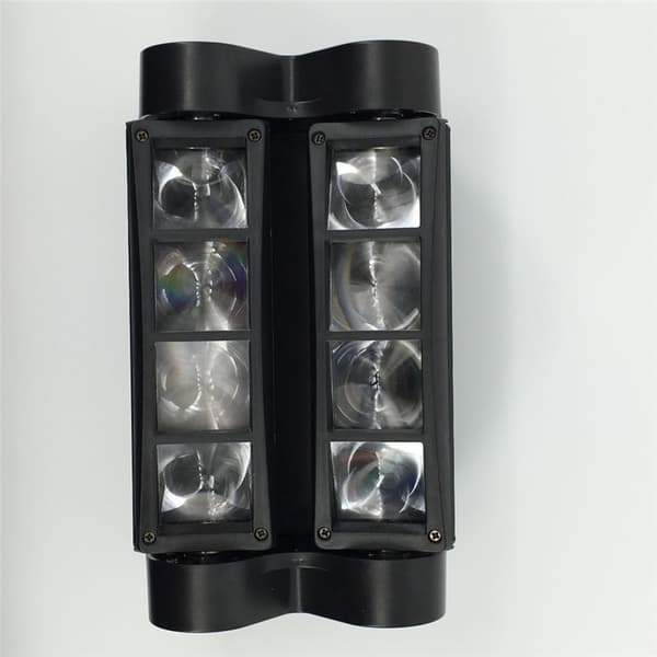 Bevægelige hovedlamper, Mini LED edderkop, RGBW strålelys