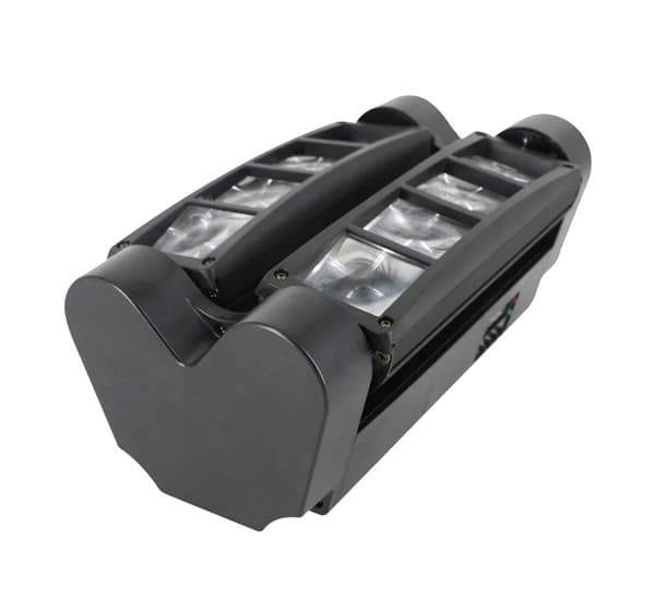 Bevægelige hovedlamper, Mini LED edderkop, RGBW strålelys