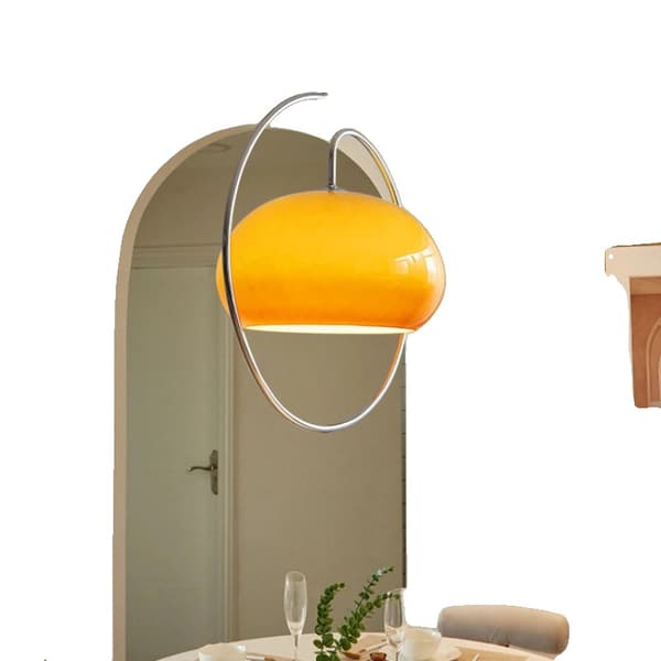 Bauhaus Pendelampe, Moderne Design, LED Belysning,Varmt lys, Mælk te farve, 100-240v