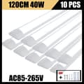 Miniatyrbillede 2 af 2: LED Rørlys, 120CM Længde, 40W Effekt, Energibesparende,Natur Hvid 4000K, 10 stk. 120 cm 40W