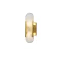 Miniatyrbild 1 av 2: LED Marmor Vägglampa, Hållbar Koppar Konstruktion, Varmt Ljusstämning,varm ljus, S-35cm guld