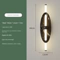 Miniatyrbild 2 av 2: LED Marmor Vägglampa, Hållbar Koppar Konstruktion, Varmt Ljusstämning,Dia11cm Svart, varm ljus