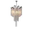 Miniatyrbillede 1 af 2: Elegant pendellampe, fire LED-lyskilder, dæmpbar funktionalitet,3 Farveskift, sølvfarvet-40cm