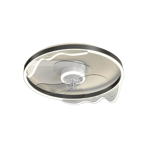 Takfläktlampa, dimbar LED, modern design,A1, Oändlig dimning