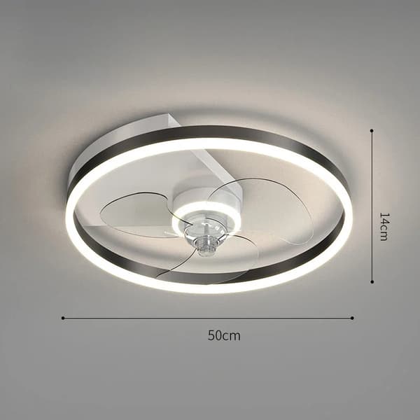Takfläktlampa, dimbar LED, modern design,C3, Oändlig dimning