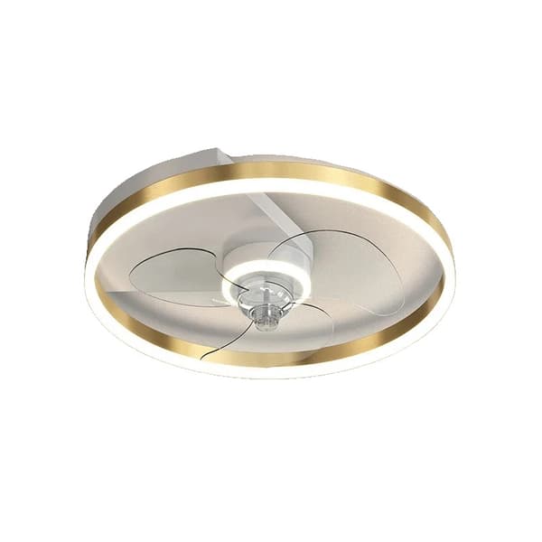 Takfläktlampa, dimbar LED, modern design,Oändlig dimning, C