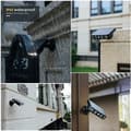 Miniatyrbillede 5 af 5: OBOSOE solcellelampe med bevægelsessensor – vandtæt LED-væglampe med køligt hvidt lys, IP65, sort til udendørs brug