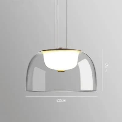 Moderne Pendellampe, Justerbar Højde, LED Lyskilde, Alsidig til Flere Rum,22cm, varmt lys