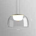 Miniatyrbillede 2 af 2: Moderne Pendellampe, Justerbar Højde, LED Lyskilde, Alsidig til Flere Rum,22cm, varmt lys