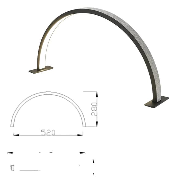 Anpassad Halvmånelampa, Dimbar, Modern Stil, Nedåtriktad Skärm,B 55CM Rhinestone
