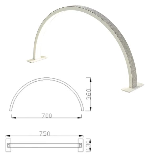 Tilpasset Halvmåne Lampe, Dæmpbar, Moderne Stil, Nedadgående Skærm,W 75CM Rhinestone