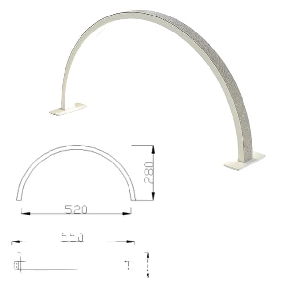 Anpassad Halvmånelampa, Dimbar, Modern Stil, Nedåtriktad Skärm,W 55CM Rhinestone