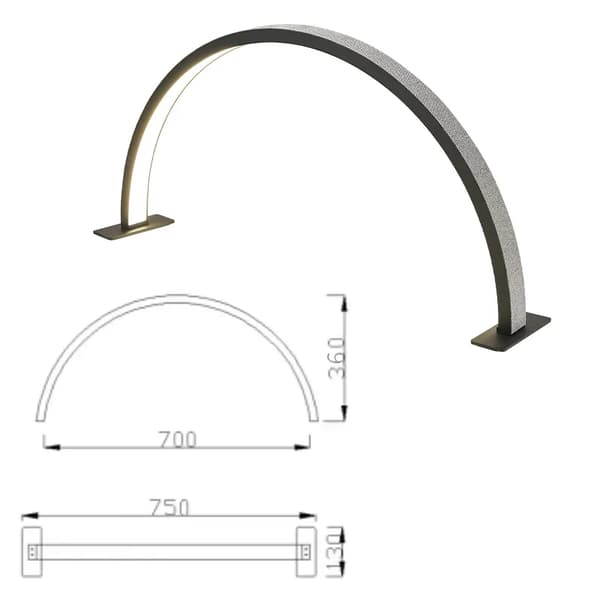 Tilpasset Halvmåne Lampe, Dæmpbar, Moderne Stil, Nedadgående Skærm,B 75CM Rhinestone