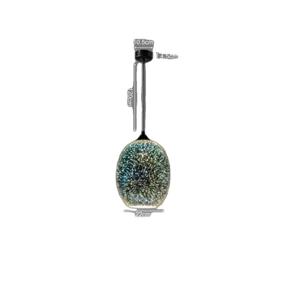 3D Glas Pendellampe, Justerbar Højde, Farverig Belysning