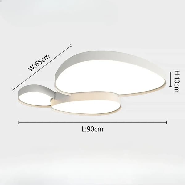 Kattovalaisin, moderni tyyli, LED, silmiä suojaava ominaisuus,Kolmivärinen valo, valkoinen - 90cm