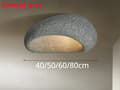 Miniatyrbild 2 av 2: Taklampa, E27 sockel, modern stil, energieffektiv,D60cm, 3 färger ljus, Cementgrå