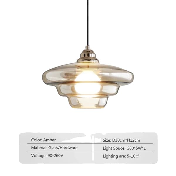 Pendellampor, Glas/Material, LED-ljuskälla, 5-10㎡ Belysningsområde,Varmt ljus, A