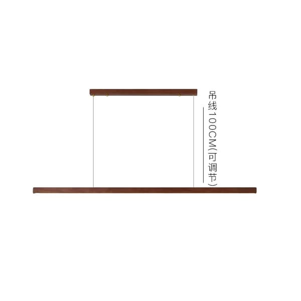 Japansk pendellampe, LED-pærer, ledningspendel, moderne stil,L80cm-B, Varm Hvid
