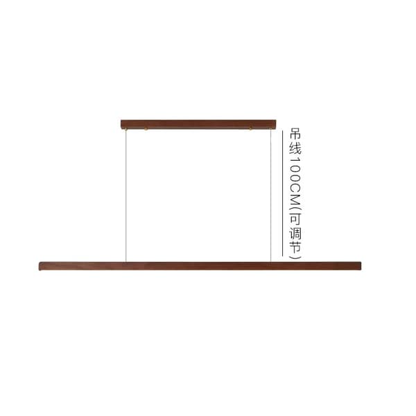 Japansk pendellampe, LED-pærer, ledningspendel, moderne stil,L120cm-B, Fjernbetjening dæmpning