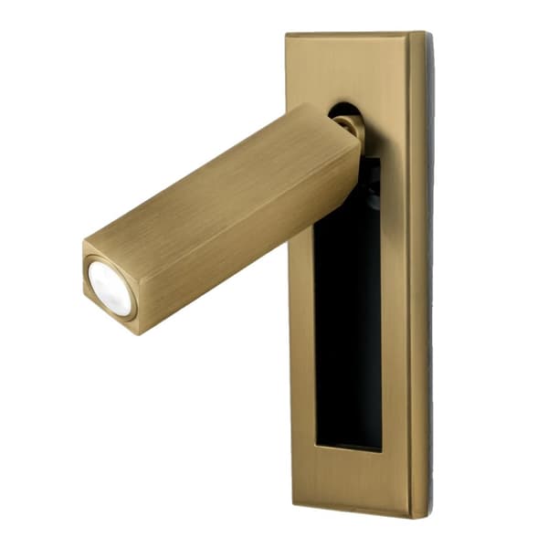 Modern minimalist vägglampa, dimbar, montering, ABS-material,brons
