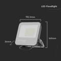 Miniatyrbillede 6 af 8: LED-projektor V-TAC 50W 185Lm/W Sort VT-4456 4000K 9250lm