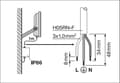 Miniatyrbillede 5 af 8: Projektør 150 P 100W 15KLM 840 PS SY100 BK Universal projektør med en lysstrøm på op til 15000 lm