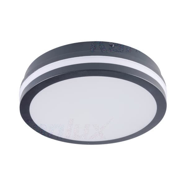 BENO NW-O-GR taklampa 220mm 18W 4000K 1400lm IP54 rund grå grafit