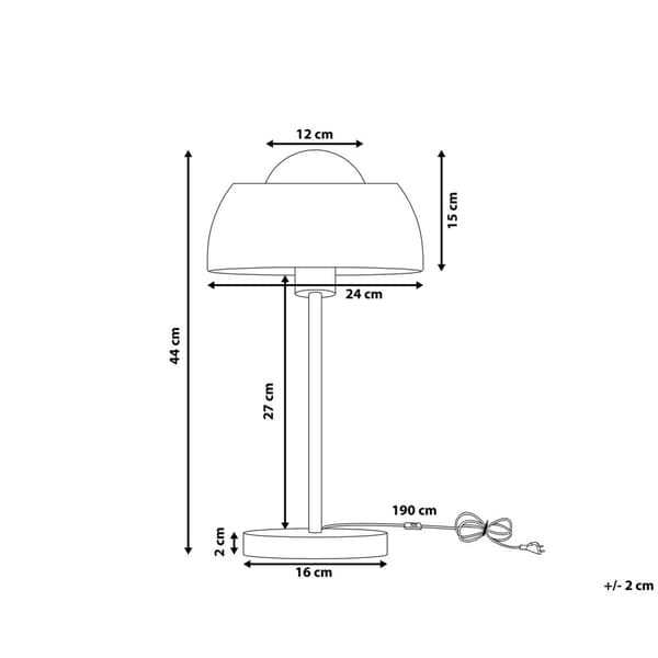 SENETTE Bordlampe Kobber Metal Lumarko!