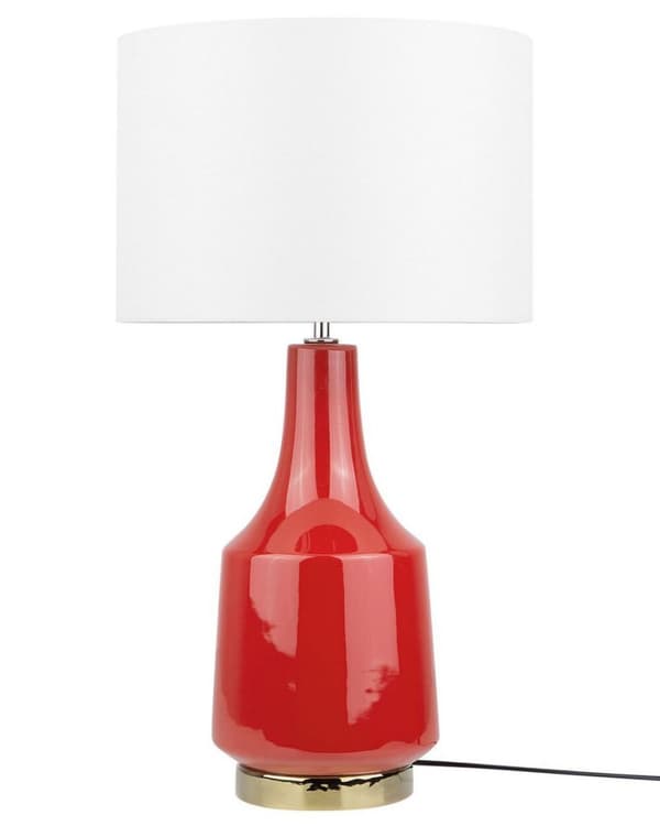 TRIVERSA Bordlampe Keramik Hvid Lumarko!