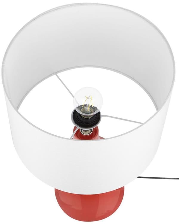 TRIVERSA Bordlampe Keramik Hvid Lumarko!