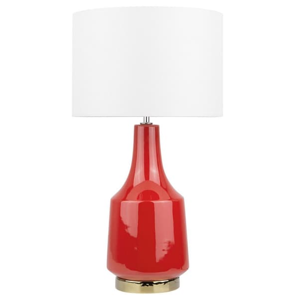 TRIVERSA Bordlampe Keramik Hvid Lumarko!