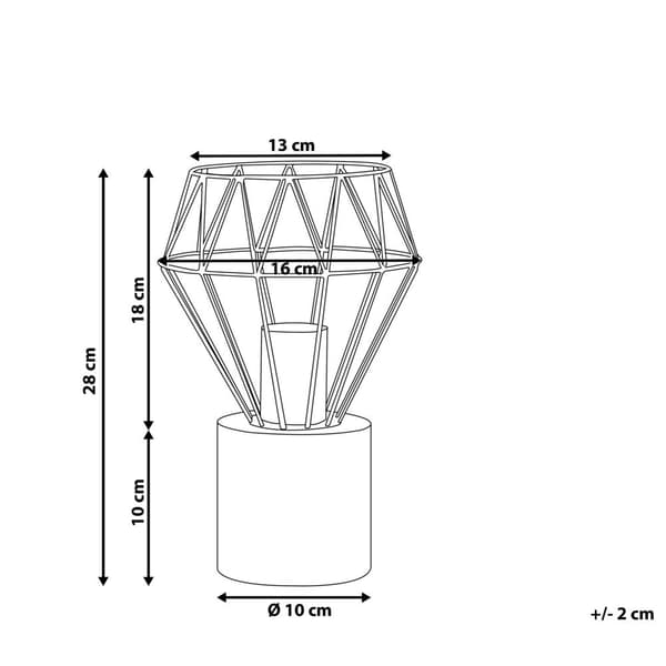 MOONI Bordlampe Messing Metal Lumarko!