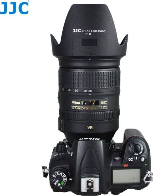 JJC Motlyshette Hb-50 Hb50 For Nikon Nikkor Af-s 28-300 mm / Sideåpning