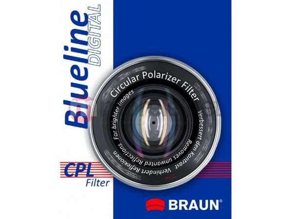 Braun 62mm Blueline Circular Polarising Filter, 6,2 cm, Polariserende