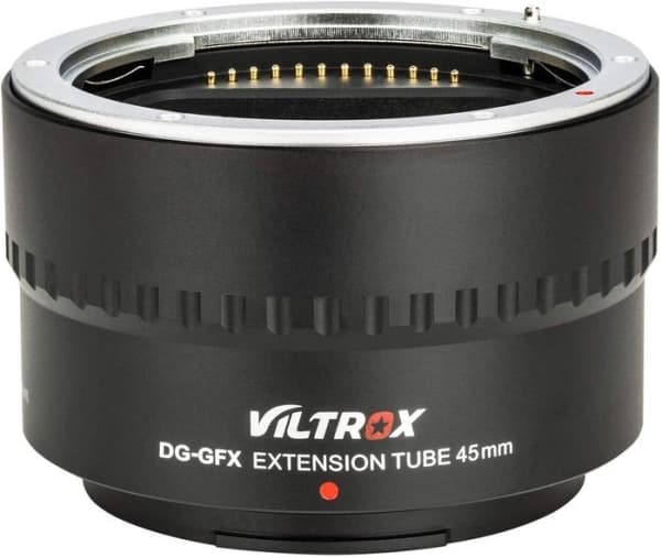 VILTROX DG-GFX 45MM, Fujifilm, Fuji GFX-Mount med-Format Cameras FUJIFILM GFX50S/GFX50R, 1 stykker, Sort, 4,5 cm, 4,5 cm