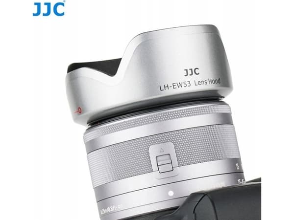 JJC objektivdeksel Ew-53 Ew53 for Canon Ef-m 15-45mm F/3.5-6.3 - Sølv