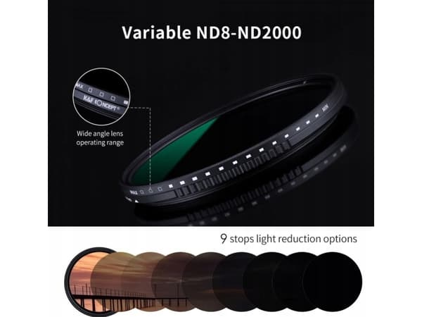 K&F filter ND filter 58mm ADJUSTABLE gray FADER ND8-ND2000 KF () - 101381