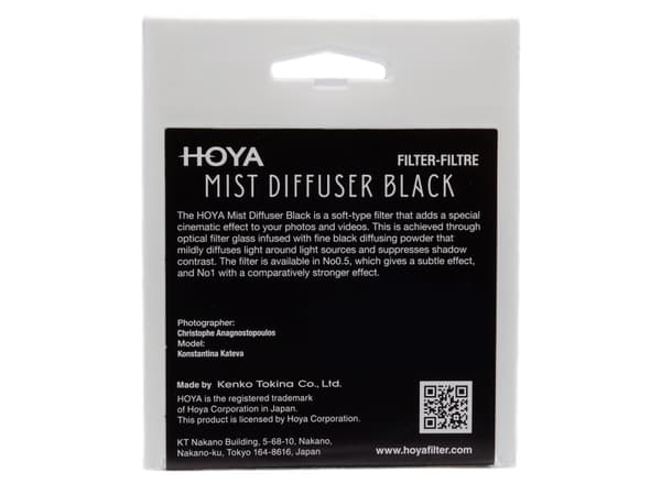 Hoya Mist Diffuser Black No1, 4,9 cm, Kameran diffuusiosuodin, Ei pinnoitetta, 1 kpl