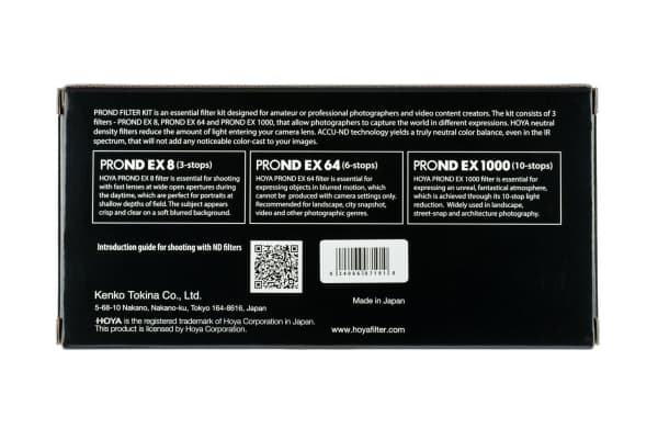 Hoya PRO ND EX Filter Kit, 55 mm, Kamerafilterpakke, 3 stykker