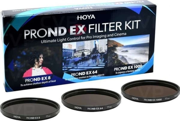 Hoya PRO ND EX Filter Kit, 7,2 cm, Kamerafilter med neutral densitet, Ingen beläggning, 3 styck