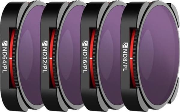 Sett med 4 Freewell 4K Bright Day-filtre for GoPro HERO11/HERO10/HERO9 (svart)