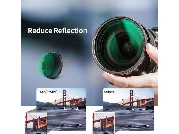 K&F Filter Full Grey Justerbar ND3-ND1000 67mm / KF01.1835