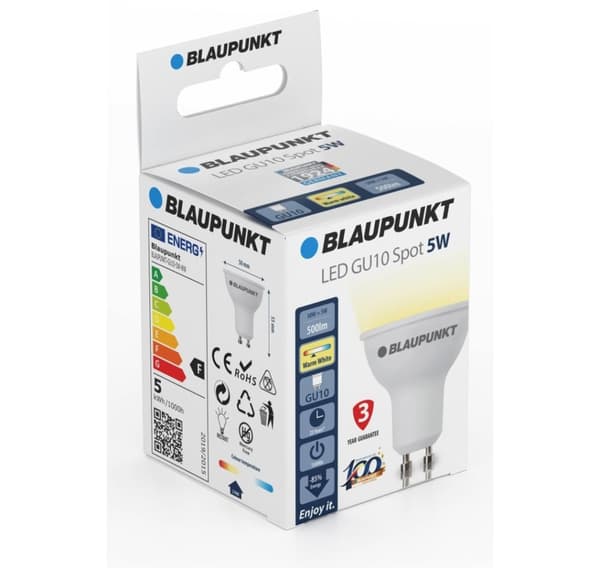 Blaupunkt LED lampe GU10 500lm 5W 2700K