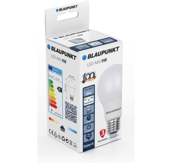 Blaupunkt LED-lampe E27 A60 900lm 9W 4000K
