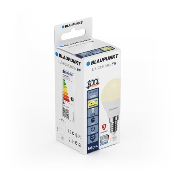 Blaupunkt LED-lamppu E14 P45 520lm 6W 2700K