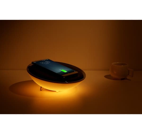 Platinet bordlampe med QI oplader PDLU1 10W (43887)