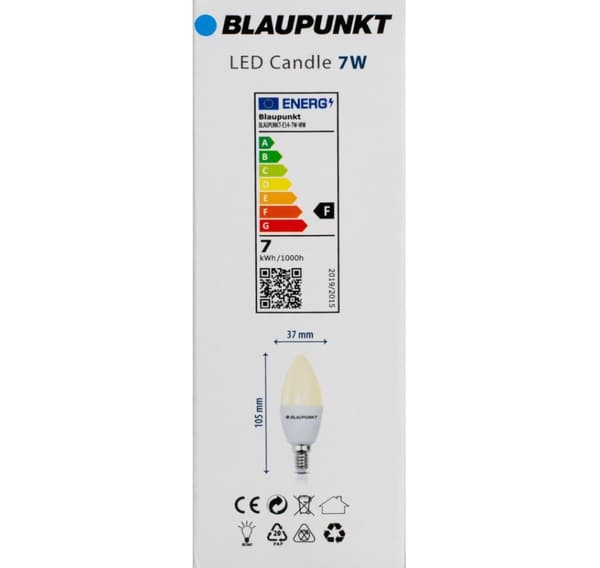 Blaupunkt LED-lampe E14 595lm 7W 2700K