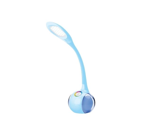 Platinett skrivebordslampe PDL20 7W 2-i-1, blå (43737)